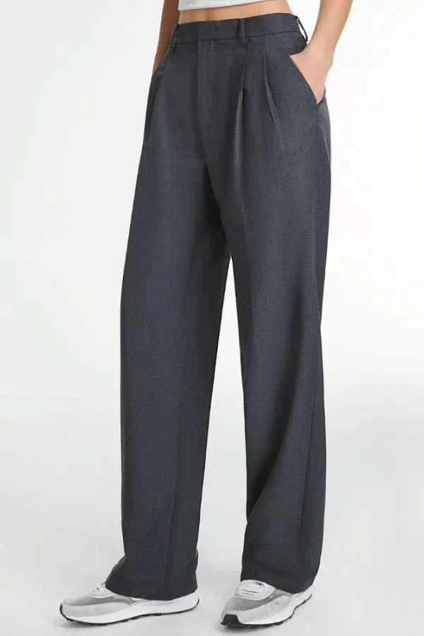 NOMI™ | Pantaloni Sartoriali Grigio Scuro - Nomi