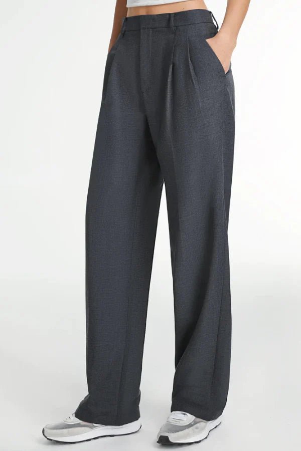 NOMI™ | Pantaloni Sartoriali Grigio Scuro - Nomi
