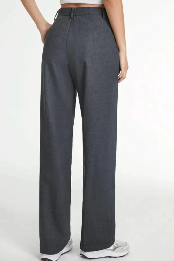 NOMI™ | Pantaloni Sartoriali Grigio Scuro - Nomi