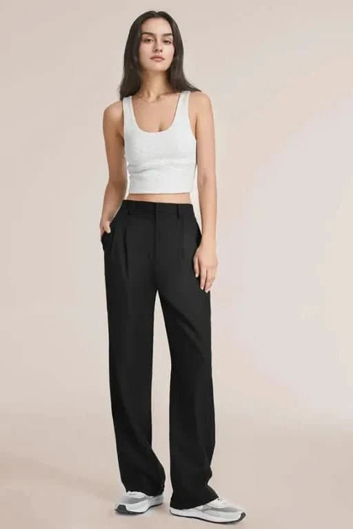 NOMI™ | Pantaloni Sartoriali Nero - Nomi