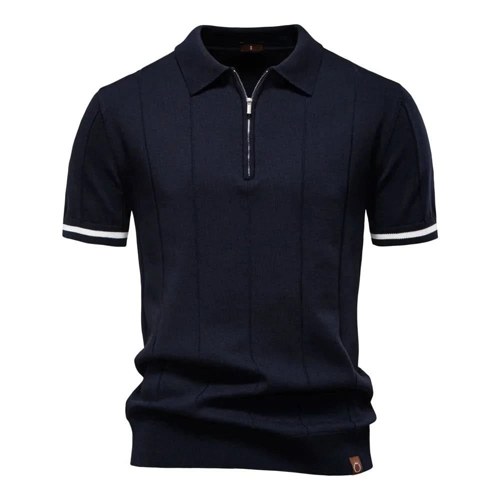 NOMI™ | Polo da Uomo con Zip - Nomi