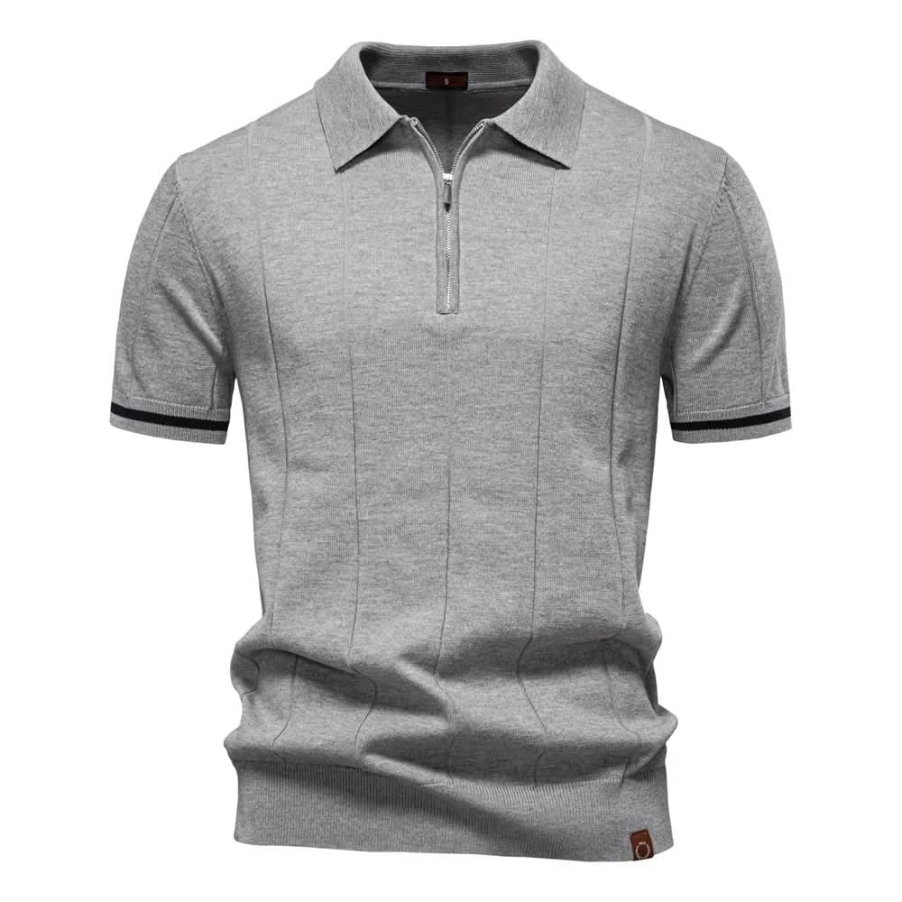 NOMI™ | Polo da Uomo con Zip - Nomi