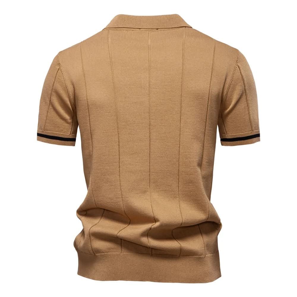NOMI™ | Polo da Uomo con Zip - Nomi