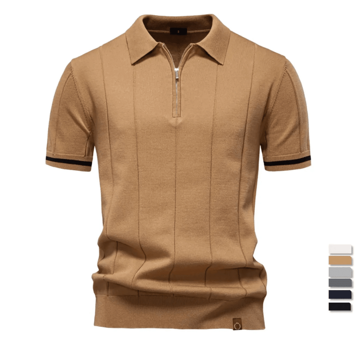 NOMI™ | Polo da Uomo con Zip - Nomi