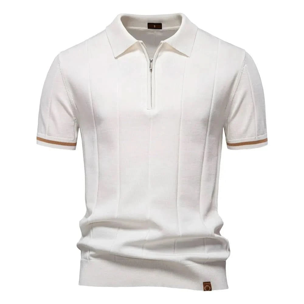 NOMI™ | Polo da Uomo con Zip - Nomi