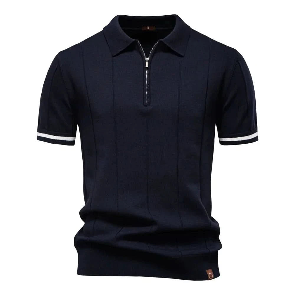 NOMI™ | Polo da Uomo con Zip - Nomi