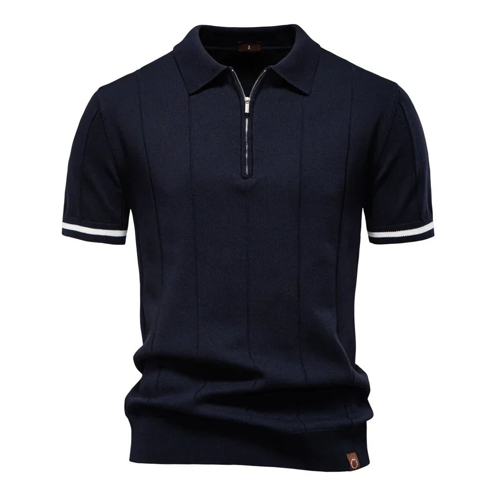 NOMI™ | Polo da Uomo con Zip - Nomi