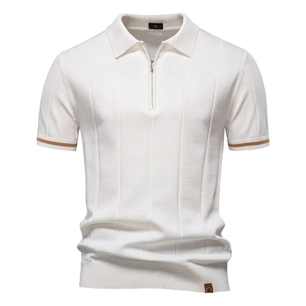 NOMI™ | Polo da Uomo con Zip - Nomi