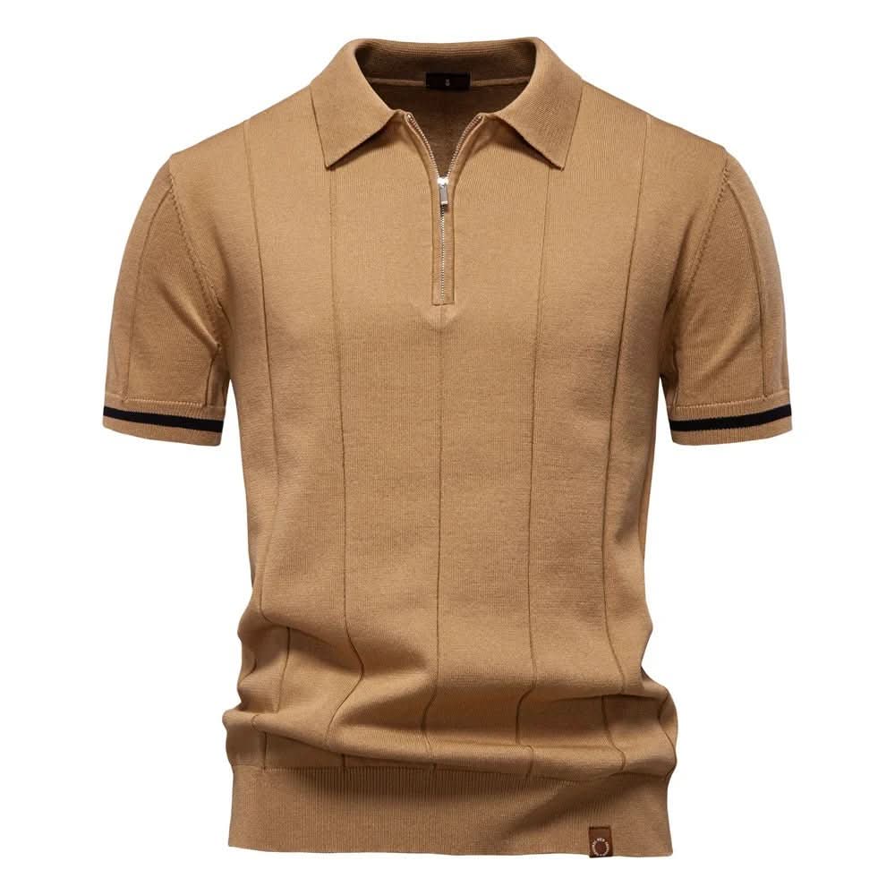 NOMI™ | Polo da Uomo con Zip - Nomi