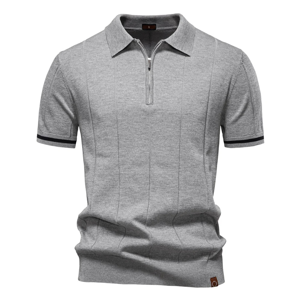 NOMI™ | Polo da Uomo con Zip - Nomi