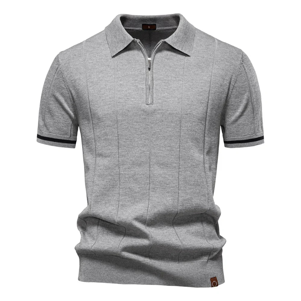NOMI™ | Polo da Uomo con Zip - Nomi