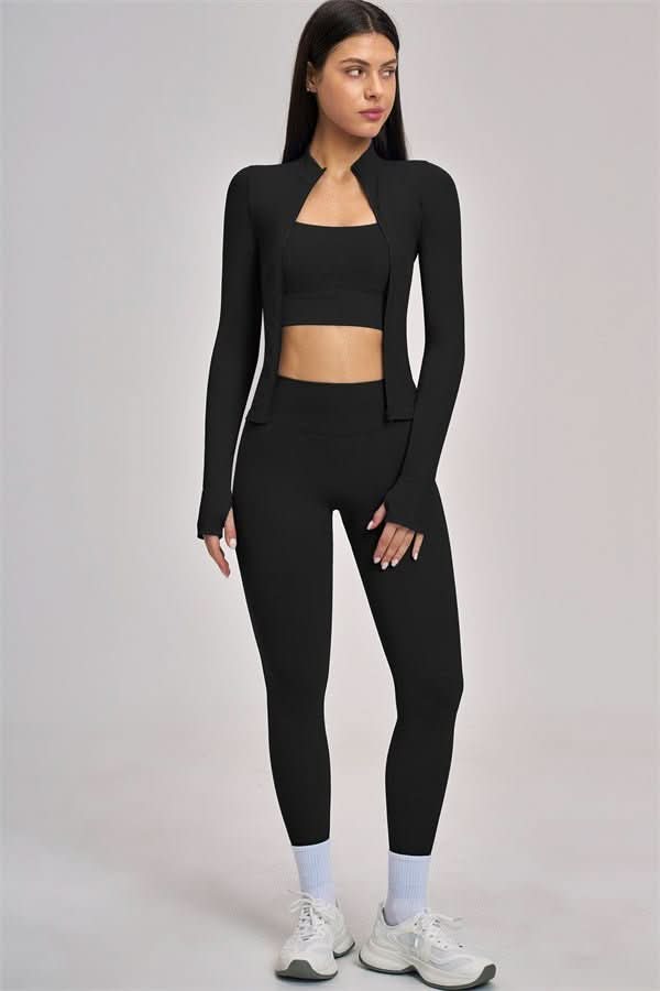 NOMI | Set 3 Pezzi - Giacca, Sports Bra e Leggings - Nomi