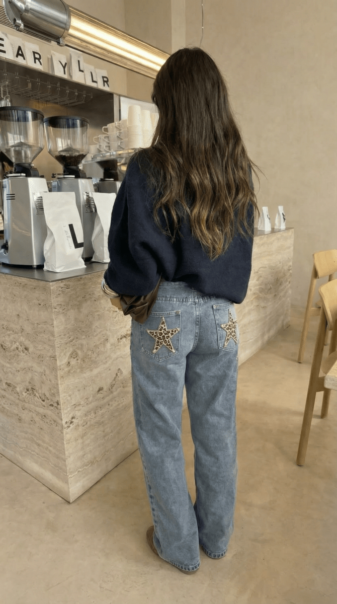 NOMI™| Star Denim Pantaloni - Audaci, Moderni e Unici - Nomi