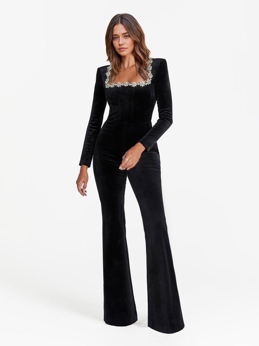 NOMI™ | Tuta Velvet Decorata Donna - Nomi