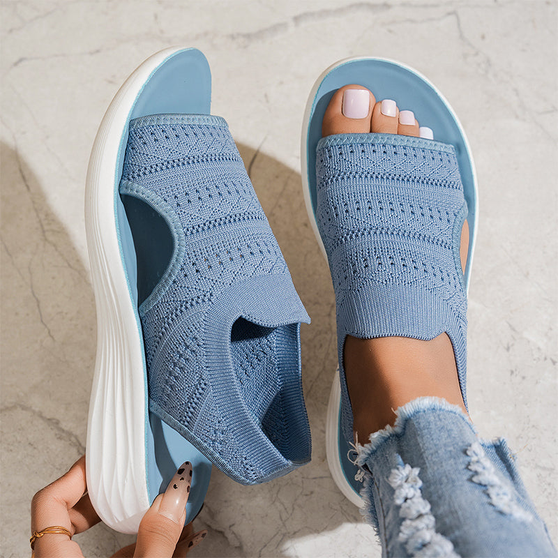 NOMI™ | Sandali Knit con Plateau