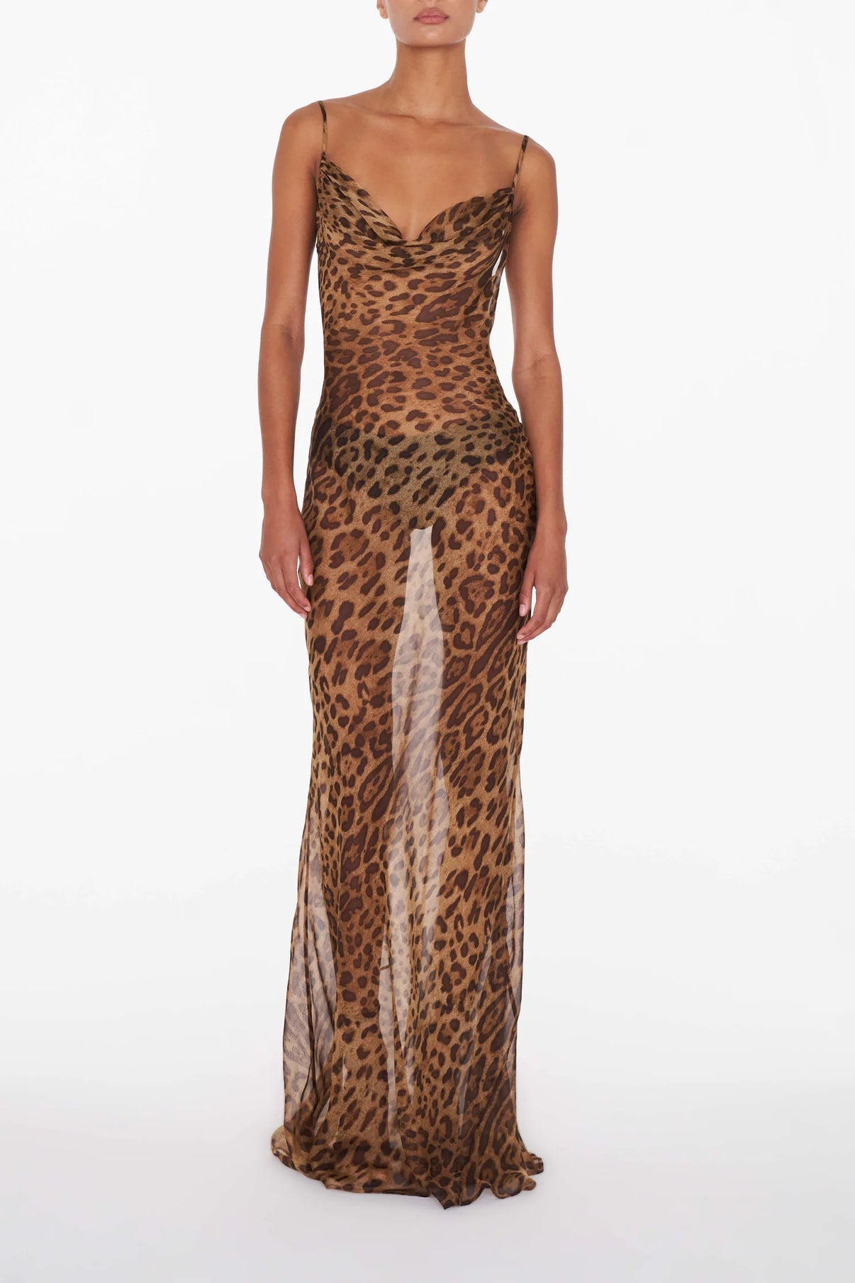 NOMI™ | Wild Elegance – Maxi Abito Animalier